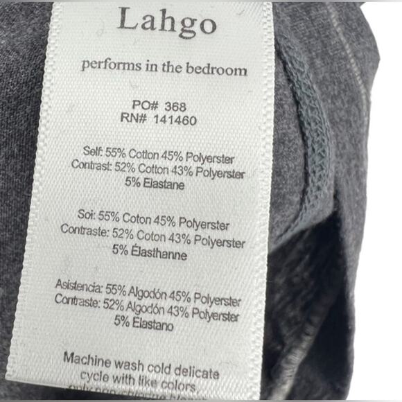 Lahgo Lunya Restore Short Sleeve Pajama T-Shirt - Grey | Small | S - Picture 6 of 8